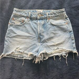 High Waisted Denim Distressed Women Shorts